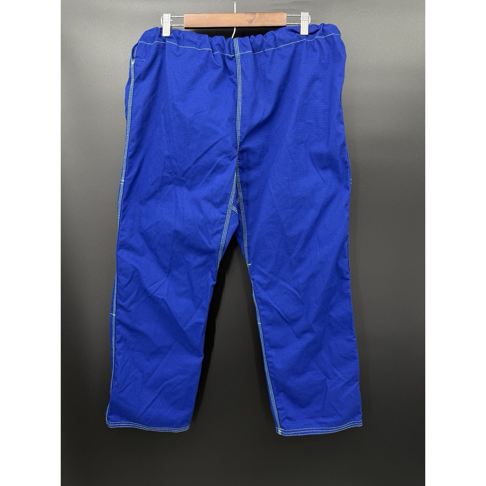 FUJI Suparaito BJJ Gi Pants A3 Blue Ripstop Jiu-Jitsu Unisex 43x29 Drawstring - Picture 2 of 11